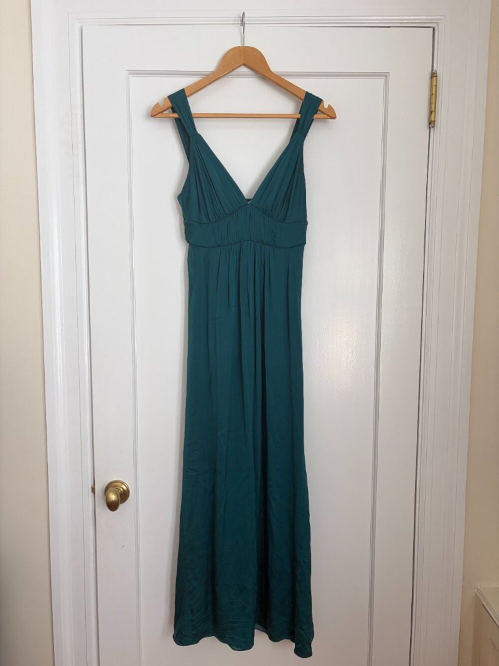 Banana Republic Silk Teal Maxi Dress - Picture 1 of 4